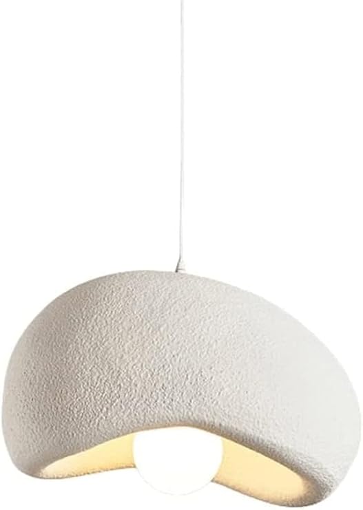 Creative Japanese Dome Art Hanging Lamp,Resin Pendant Lamp, Japanese Style Restaurant Hanging Lamp E27, Nordic Simplicity Chandelier, Pendant Light Fixture, Kitchen, Dining Room, Bedroom (50cm)