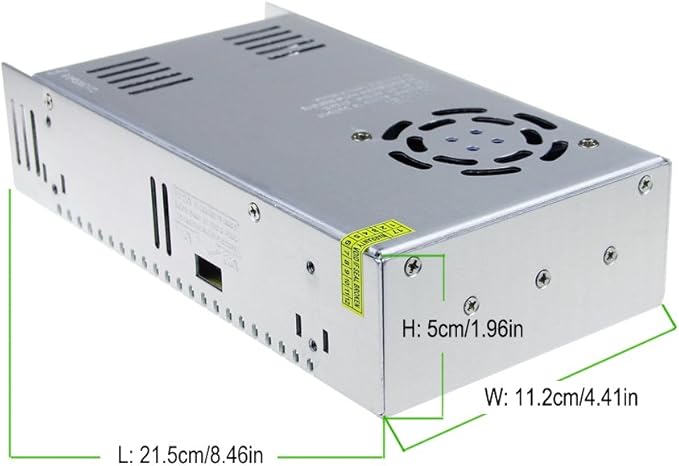ALITOVE AC 110V/220V to DC 12V 30A 360W Universal Regulated Switching Power Supply Transformer Adapter LED Driver for LED Strip, CCTV Camera System, Radio