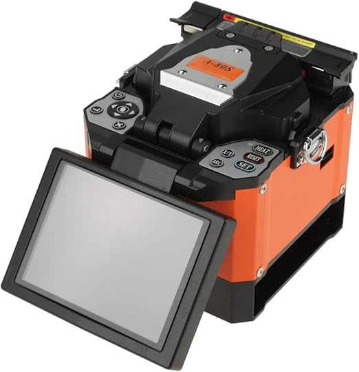 Eujgoov A-80S Fiber Optic Welding Splicing Machine Optical Fiber Fusion Splicer 100V-240V 50/60Hz