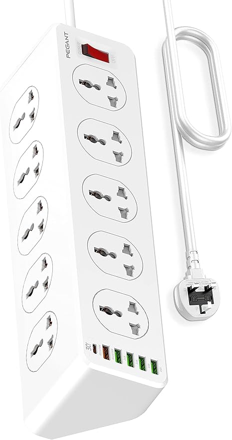 PEGANT 10 Way Power Extension Cord