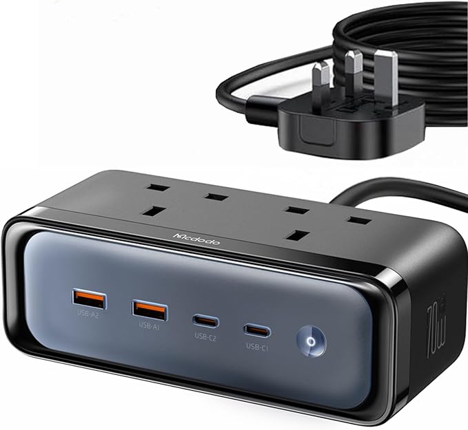 70W Power Strip Extension Cord 