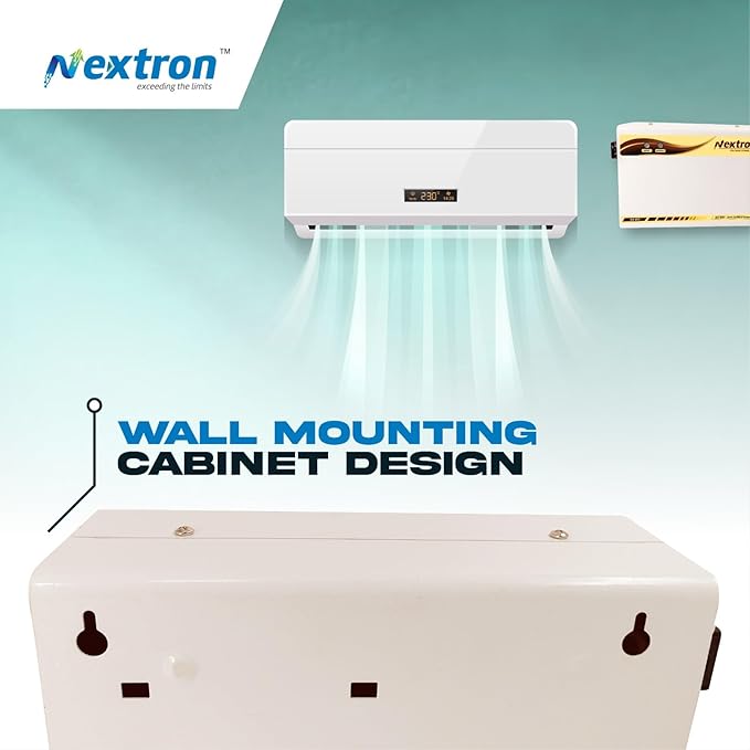 NEXTRON 4KVA Deluxe Automatic Voltage Stabilizer for 1.5 Ton AC | 1.5 Ton Inverter and Window AC | Working Range : 170 V to 270 V Single Booster with 5 Years Warranty 4 Years Service Warranty