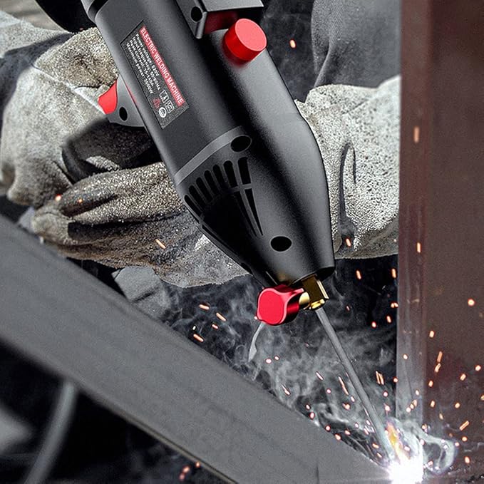 220 V 3000W Handheld Portable Electric Welding Machine Home Automatic Digital Intelligent Welding Machine Current Thrust Adjustment Knob Suitable for 2.5/3.2mm Electrode 2~14mm Welding Thickness