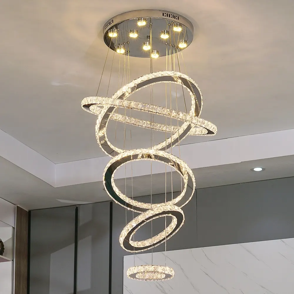 Staircase High Ceiling Crystal 