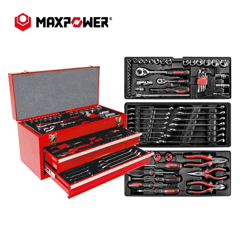 90pcs Socket Wrench 3-Layer Mechanics Tool