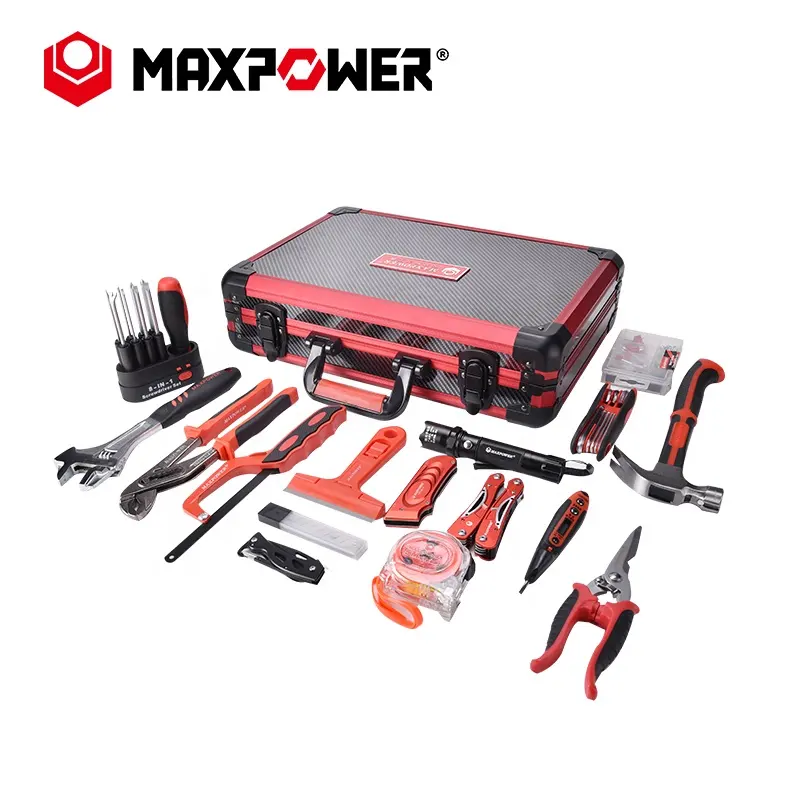 MAXPOWER herramientas 77pcs mechanic tool box household hardware maintenance repair tool