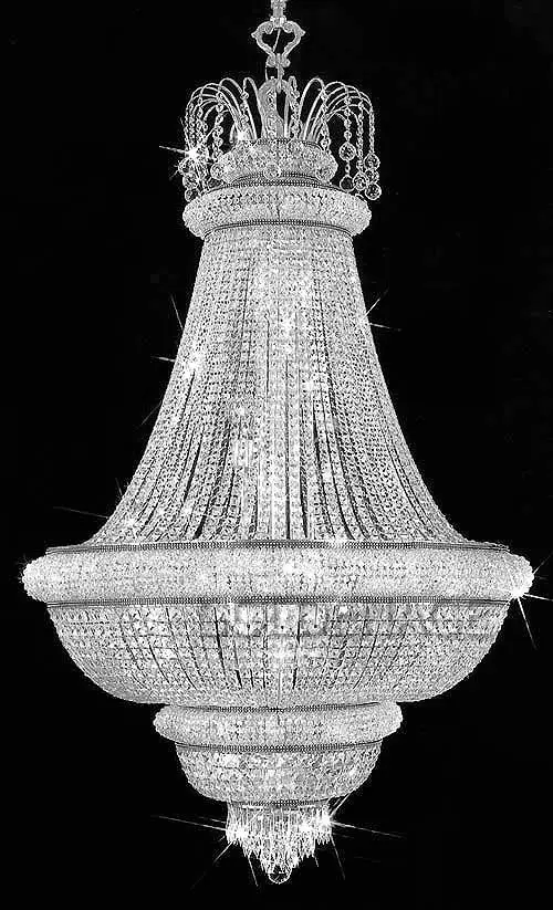  Luxury Silver Crystal Chandelier